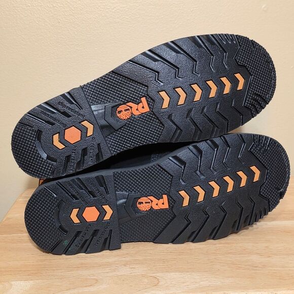 Timberland Pro Met Guard Steel Toe Waterproof Work Boots Black Leather 11 W - Picture 6 of 7